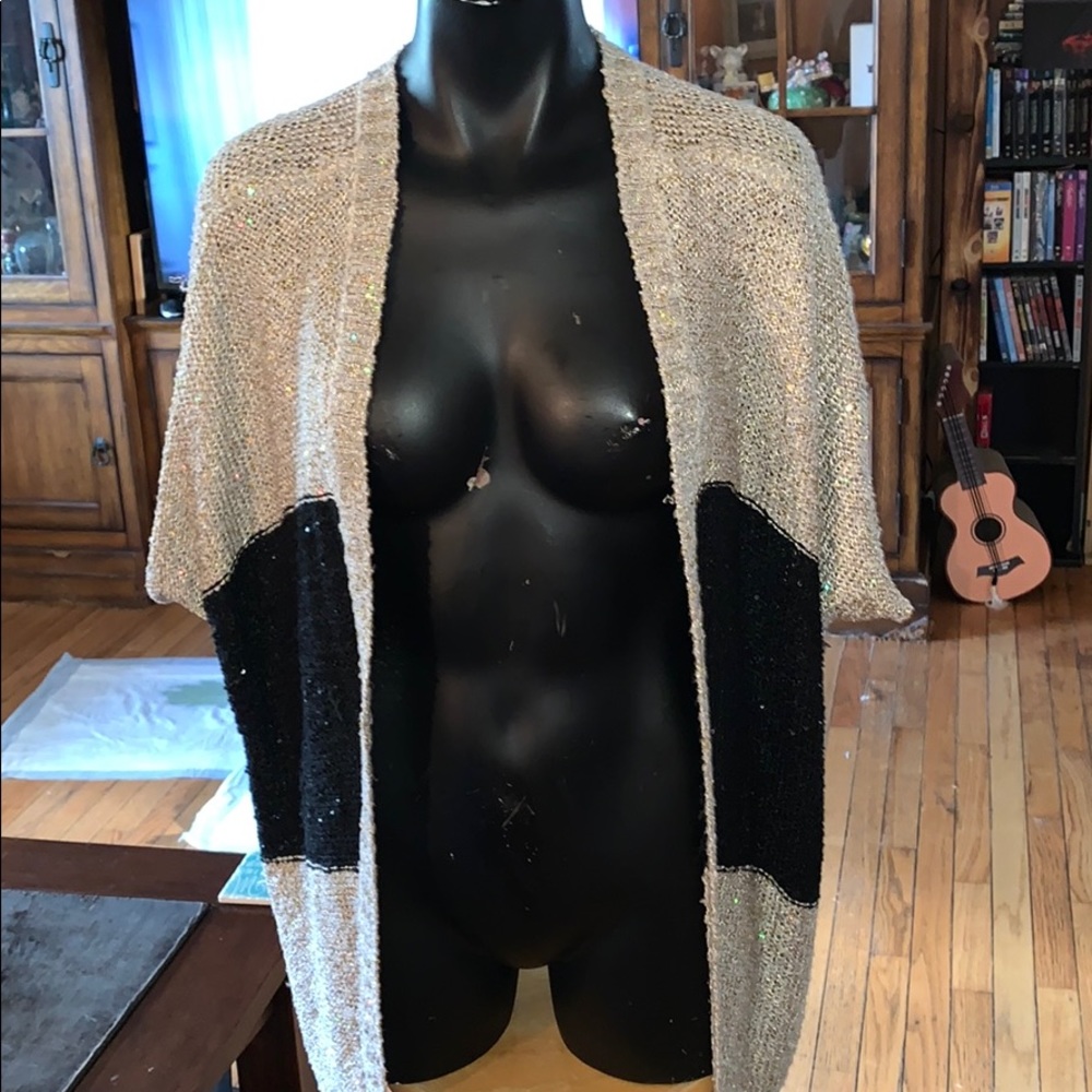 Daytrip sequin cardigan sweater large